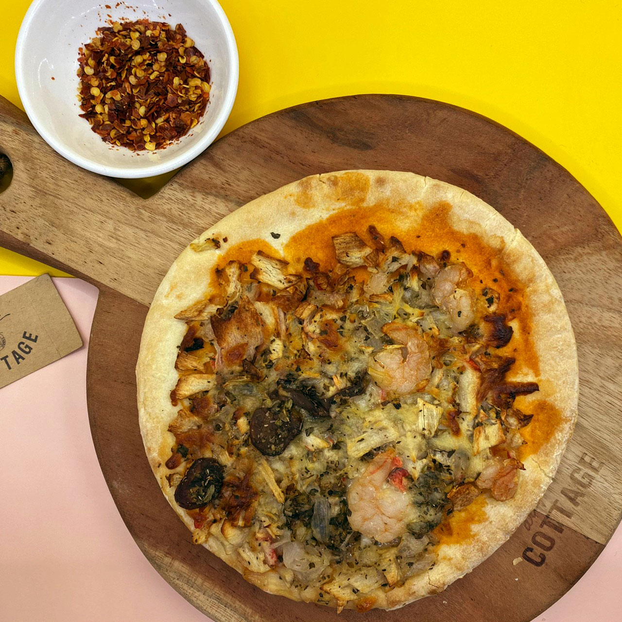 (6吋)海鮮手工披薩